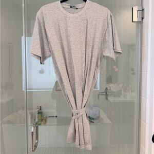 Naked Wardrobe Light Gray Dress